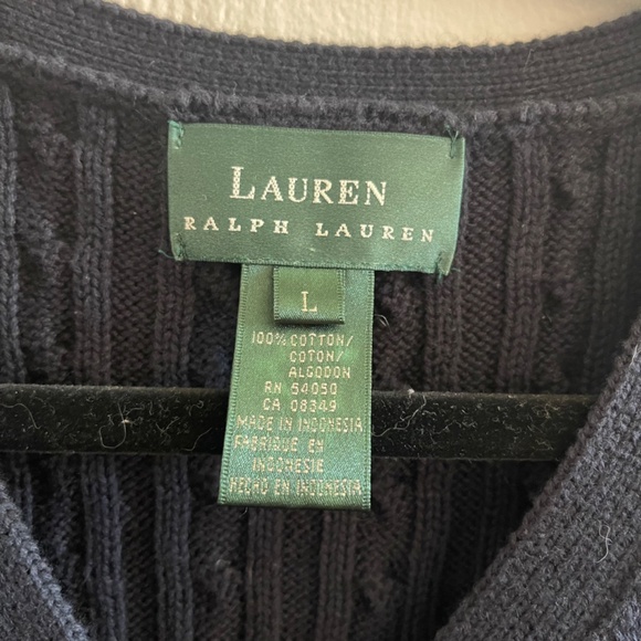 Ralph Lauren Knit Short Sleeve Cardigan an Size Large - Picture 2 of 5